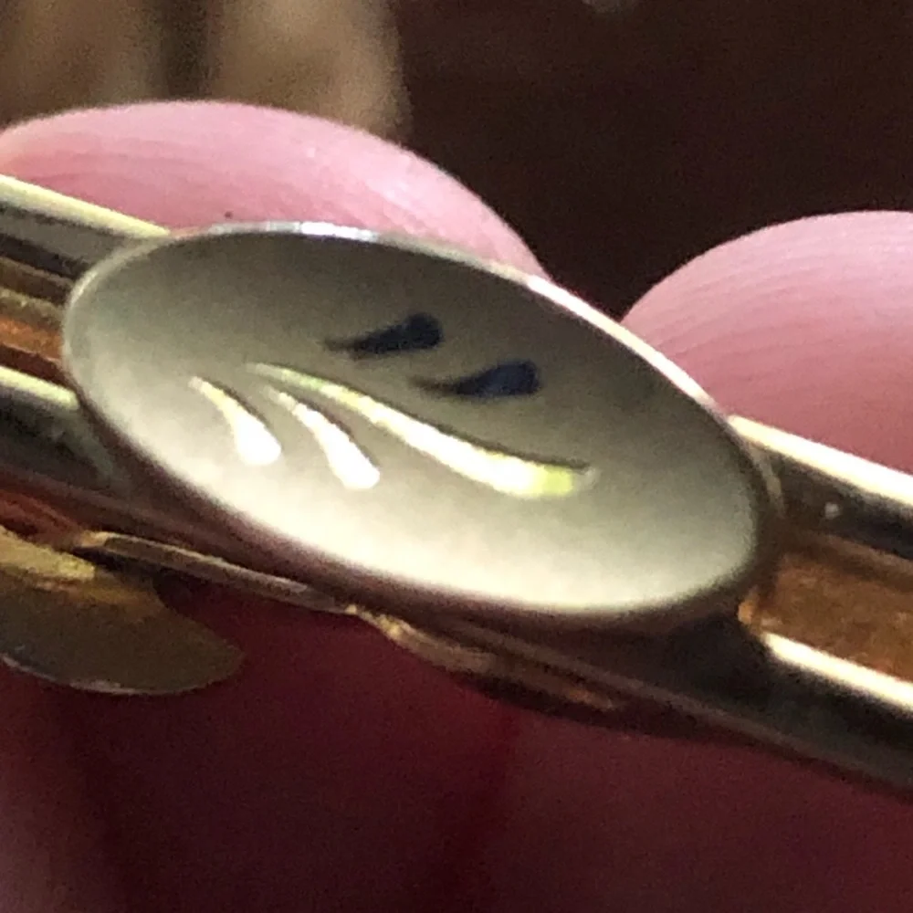Vintage Swank gold plated diamond cut design tie bar tie clip NIB
